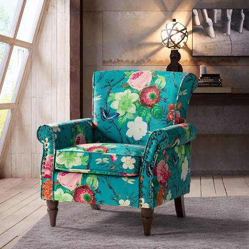 Accent chair wingback floral - accent,