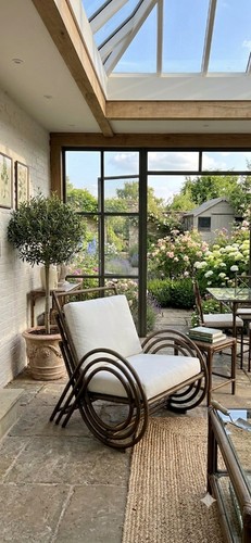 Bamboo cane and rattan accent - bamboo,