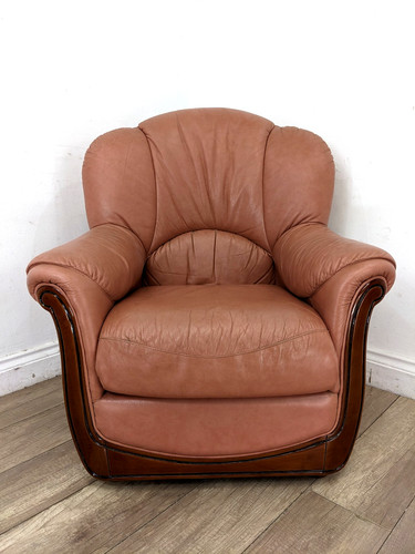 Armchair world leather - world, of