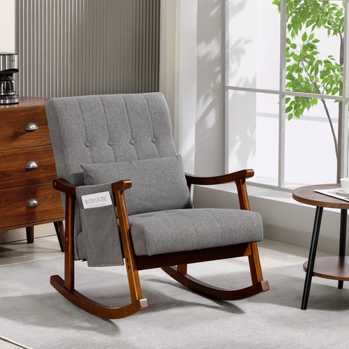 Rocking chair upholstered - rocking, chair,