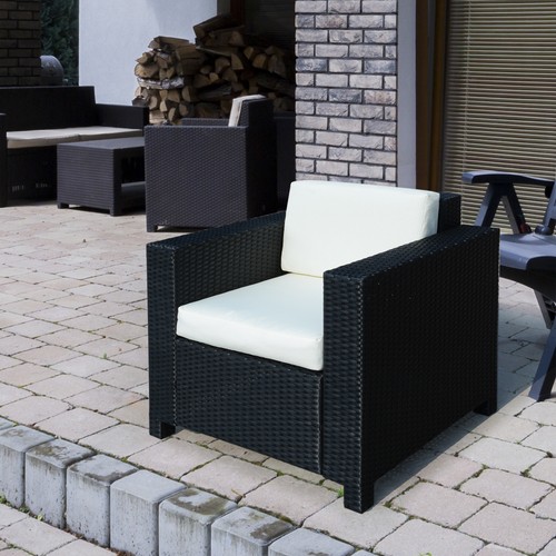 Rattan garden armchair wicker - garden,
