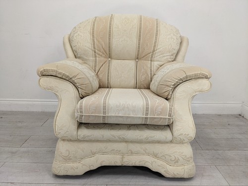 Arm chair beige - beige, stripe
