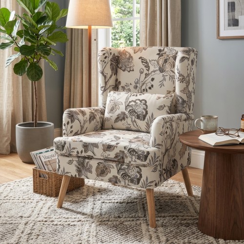 Vintage wingback armchair - vintage,