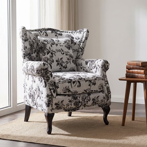 Linen fabric upholstered high - fabric,