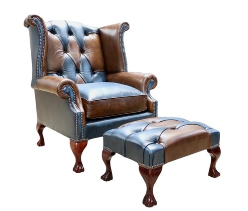 Patchwork real leather - real,