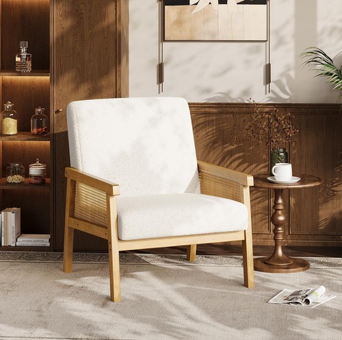 Fabric accent chair with - fabric,