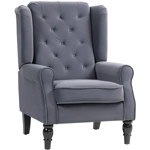 Vintage grey wingback - grey,