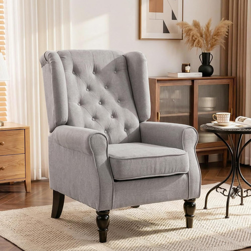 Wingback accent chair snow - wingback,
