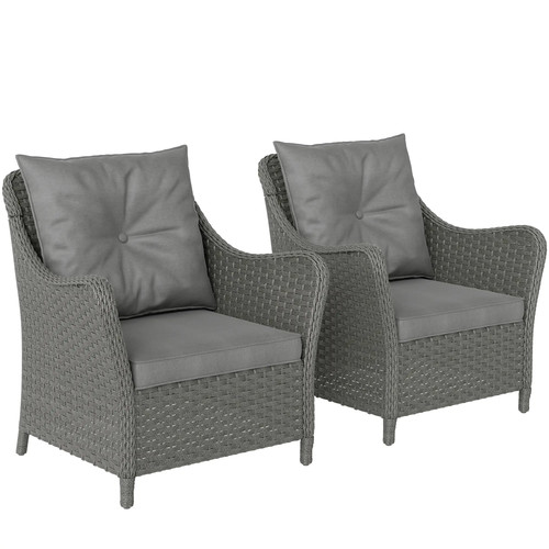 Rattan garden chairs set 2 - chairs,