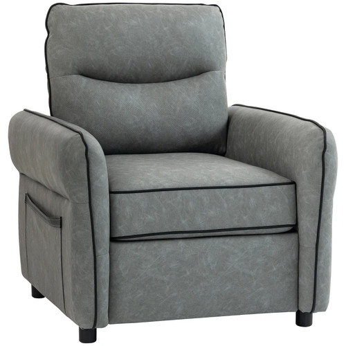 Armchair faux leather accent - armchair,