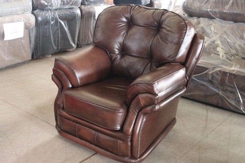 High back chair brown - chair, real