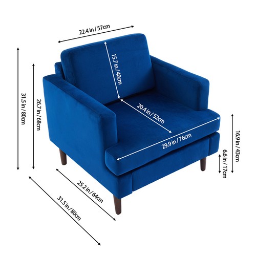 High back armchair - armchair, accent