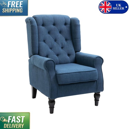 Elegant wingback accent chair - elegant,