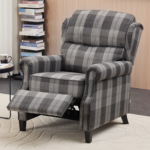 Recliner armchair tartan - armchair,
