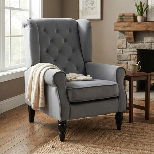 Wingback accent chair velvet - wingback,