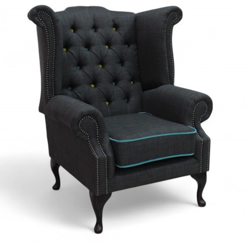 Armchair fabric high back - armchair,