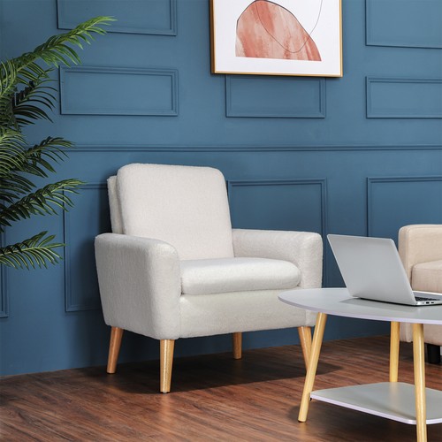 High back armchair with - back,