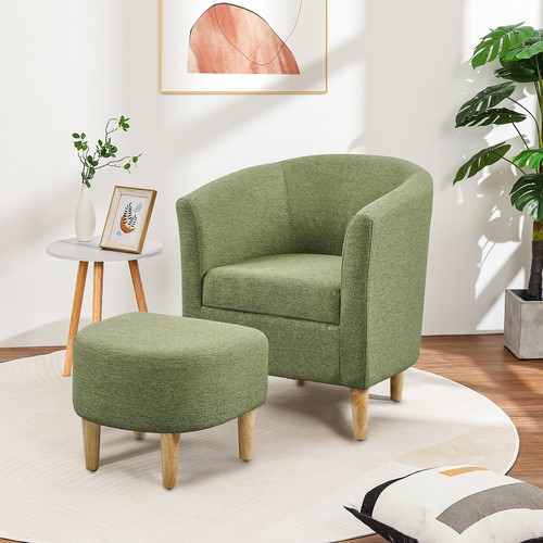 High back armchair with - back,