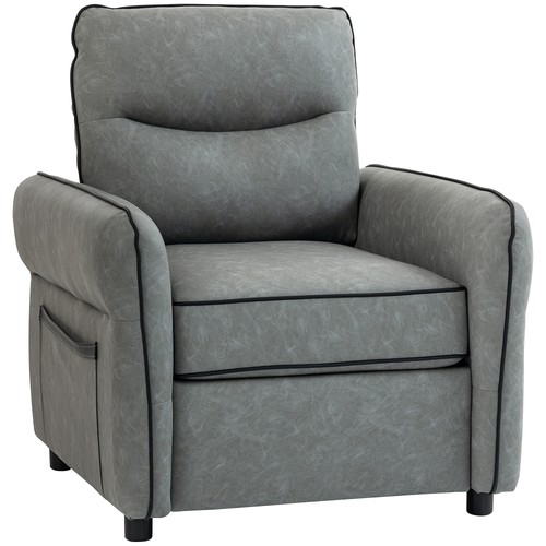 Homcom armchair faux leather - faux,