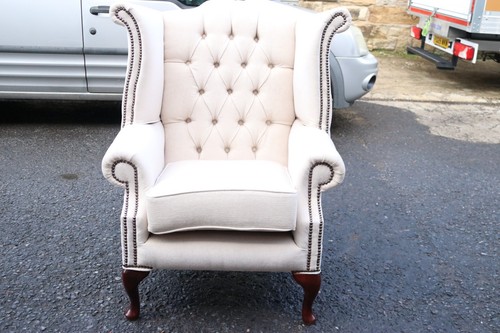 Fabric high back armchair - fabric,