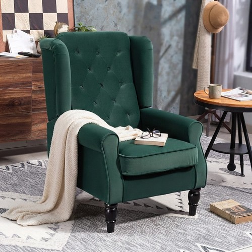 Wingback accent chair velvet - wingback,