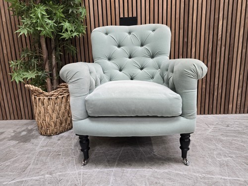 Sofa com poppy buttoned back - poppy,
