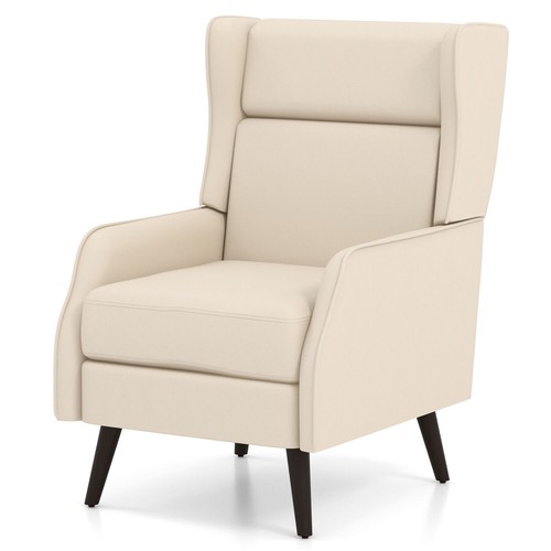 High back armchair traditional - back,