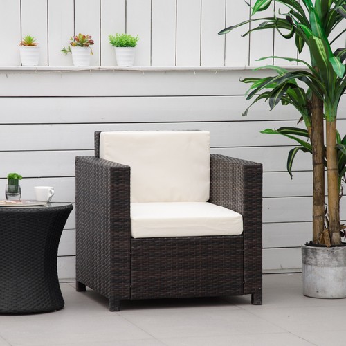 Rattan garden armchair - garden, wicker